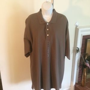 MEN.S POLO SHIRT BROWN NWT 24..00  SHORT SLEEVE